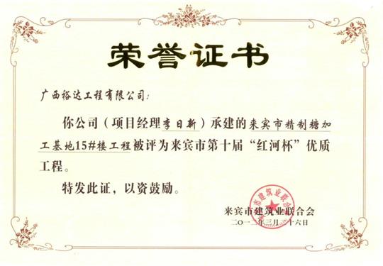 2012年来宾市第十届“红河杯”优质五大联赛平台-（中国）科技公司
